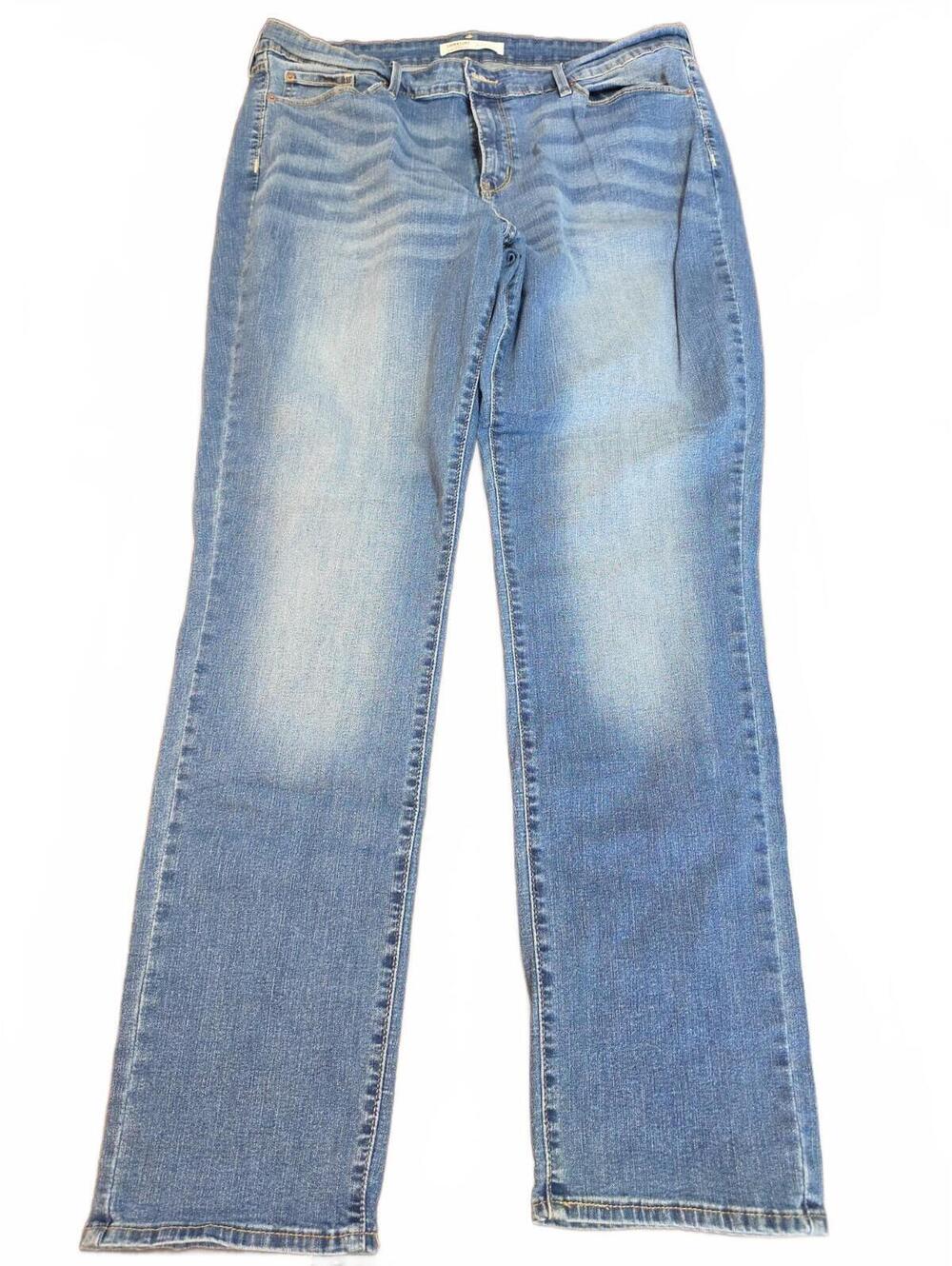 Levi Strauss Signature Gold Mid-Rise Straight Women’s Size 18L Jeans 34W x 34L